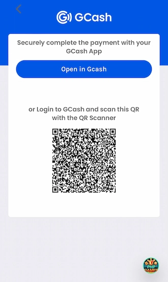 Players need to copy this QR code to complete the payment.