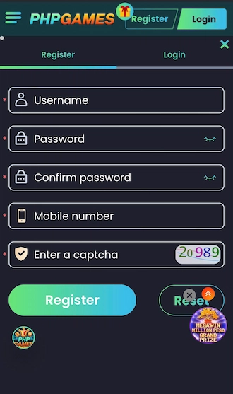 ⭐ Step 2: Fill in the registration form